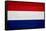 Netherlands Flag Design with Wood Patterning - Flags of the World Series-Philippe Hugonnard-Framed Stretched Canvas