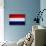 Netherlands Flag Design with Wood Patterning - Flags of the World Series-Philippe Hugonnard-Art Print displayed on a wall