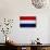 Netherlands Flag Design with Wood Patterning - Flags of the World Series-Philippe Hugonnard-Art Print displayed on a wall