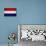 Netherlands Flag Design with Wood Patterning - Flags of the World Series-Philippe Hugonnard-Art Print displayed on a wall