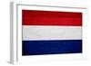 Netherlands Flag Design with Wood Patterning - Flags of the World Series-Philippe Hugonnard-Framed Art Print