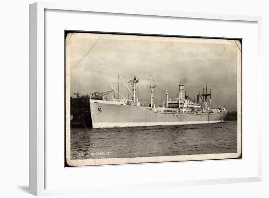 Netherlands Government, S.S. Zuiderkruis, Dampfer-null-Framed Giclee Print