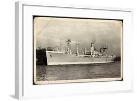 Netherlands Government, S.S. Zuiderkruis, Dampfer-null-Framed Giclee Print