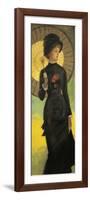 Netherlands, Gray, Woman with Parasol, 1878-null-Framed Giclee Print