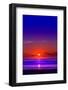 Netherlands, Holland, Beach on the West Frisian Island of Texel, North Holland, Sunset-Beate Margraf-Framed Photographic Print