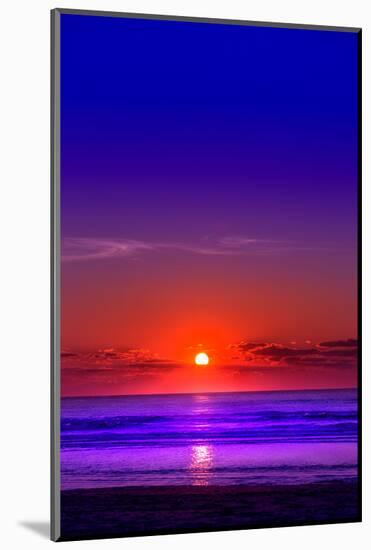 Netherlands, Holland, Beach on the West Frisian Island of Texel, North Holland, Sunset-Beate Margraf-Mounted Photographic Print