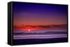 Netherlands, Holland, Beach on the West Frisian Island of Texel, North Holland, Sunset-Beate Margraf-Framed Stretched Canvas