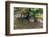 Netherlands, Holland, Medieval Old Town, Inner City Canals, Wooden Boat-Emily Wilson-Framed Photographic Print