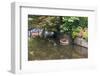 Netherlands, Holland, Medieval Old Town, Inner City Canals, Wooden Boat-Emily Wilson-Framed Photographic Print