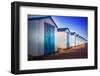 Netherlands, Holland, on the West Frisian Island of Texel, North Holland, Huts on the Beach-Beate Margraf-Framed Photographic Print