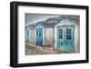 Netherlands, Holland, on the West Frisian Island of Texel, North Holland, Huts on the Beach-Beate Margraf-Framed Photographic Print