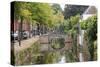 Netherlands, Holland, Utrecht Province, Amersfoort. Inner City Canals-Emily Wilson-Stretched Canvas