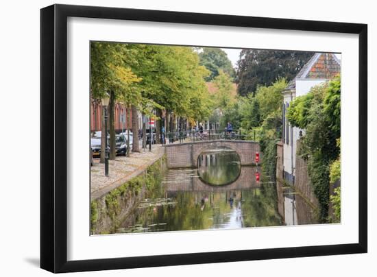 Netherlands, Holland, Utrecht Province, Amersfoort. Inner City Canals-Emily Wilson-Framed Photographic Print