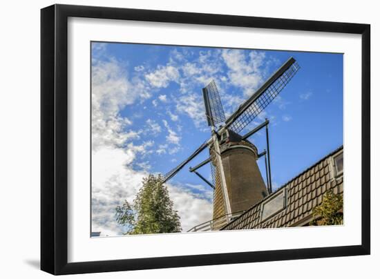 Netherlands, Holland, Utrecht, Wijk Bij Duurstede, Cothen. Oog in 't Zeil Windmill and Sts-Emily Wilson-Framed Photographic Print