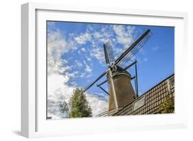 Netherlands, Holland, Utrecht, Wijk Bij Duurstede, Cothen. Oog in 't Zeil Windmill and Sts-Emily Wilson-Framed Photographic Print