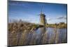 Netherlands, Kinderdijk. Traditional Dutch windmills-Walter Bibikow-Mounted Photographic Print