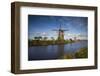 Netherlands, Kinderdijk. Traditional Dutch windmills-Walter Bibikow-Framed Photographic Print