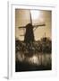 Netherlands, Kinderdijk. Traditional Dutch windmills-Walter Bibikow-Framed Photographic Print