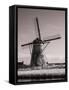 Netherlands, Kinderdijk. Windmills at sunset in Kinderdijk-Terry Eggers-Framed Stretched Canvas