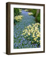 Netherlands, Lisse. Flower displays at Keukenhof Gardens.-Julie Eggers-Framed Photographic Print