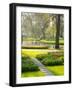 Netherlands, Lisse. Path leading through spring flowers-Terry Eggers-Framed Photographic Print