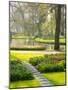 Netherlands, Lisse. Path leading through spring flowers-Terry Eggers-Mounted Photographic Print