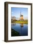 Netherlands, Lisse, Windmill on a Canal-Hollice Looney-Framed Photographic Print