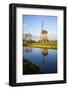 Netherlands, Lisse, Windmill on a Canal-Hollice Looney-Framed Photographic Print