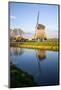 Netherlands, Lisse, Windmill on a Canal-Hollice Looney-Mounted Photographic Print