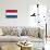 Netherlands National Flag-null-Mounted Art Print displayed on a wall