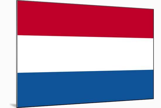 Netherlands National Flag-null-Mounted Art Print