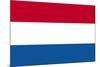 Netherlands National Flag-null-Mounted Art Print