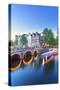 Netherlands, North Holland, Amsterdam. Keizersgracht the Canal-Francesco Iacobelli-Stretched Canvas