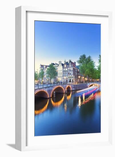 Netherlands, North Holland, Amsterdam. Keizersgracht the Canal-Francesco Iacobelli-Framed Photographic Print