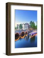 Netherlands, North Holland, Amsterdam. Keizersgracht the Canal-Francesco Iacobelli-Framed Photographic Print