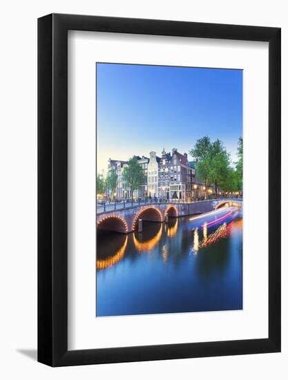 Netherlands, North Holland, Amsterdam. Keizersgracht the Canal-Francesco Iacobelli-Framed Photographic Print