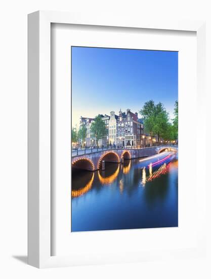 Netherlands, North Holland, Amsterdam. Keizersgracht the Canal-Francesco Iacobelli-Framed Photographic Print