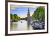 Netherlands, North Holland, Amsterdam. Montelbaan Tower at Oude Schans-Francesco Iacobelli-Framed Photographic Print