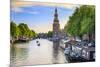 Netherlands, North Holland, Amsterdam. Montelbaan Tower at Oude Schans-Francesco Iacobelli-Mounted Photographic Print