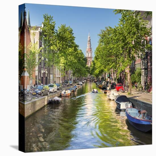 Netherlands, North Holland, Amsterdam. the Zuiderkerk Bell Tower-Francesco Iacobelli-Stretched Canvas