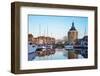 Netherlands, North Holland, Enkhuizen. Drommedaris tower, historic former city gate at the entrance-Jason Langley-Framed Photographic Print