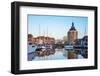 Netherlands, North Holland, Enkhuizen. Drommedaris tower, historic former city gate at the entrance-Jason Langley-Framed Photographic Print