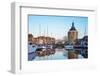 Netherlands, North Holland, Enkhuizen. Drommedaris tower, historic former city gate at the entrance-Jason Langley-Framed Photographic Print