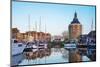 Netherlands, North Holland, Enkhuizen. Drommedaris tower, historic former city gate at the entrance-Jason Langley-Mounted Photographic Print