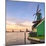 Netherlands, North Holland, Zaandam, Zaanse Schans, the Houseman (De Huisman) Mustardmill-Alan Copson-Mounted Photographic Print