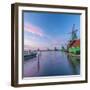 Netherlands, North Holland, Zaandam, Zaanse Schans, the Houseman (De Huisman) Mustardmill-Alan Copson-Framed Photographic Print