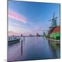 Netherlands, North Holland, Zaandam, Zaanse Schans, the Houseman (De Huisman) Mustardmill-Alan Copson-Mounted Photographic Print