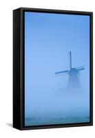 Netherlands, North Holland, Zaandam, Zaanse Schans, Windmills-Alan Copson-Framed Stretched Canvas