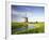 Netherlands, Polder Landscape, Alkmaar, Canal, Windmill-Thonig-Framed Photographic Print