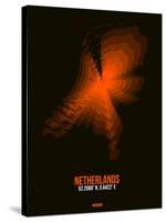 Netherlands Radiant Map 2-NaxArt-Stretched Canvas
